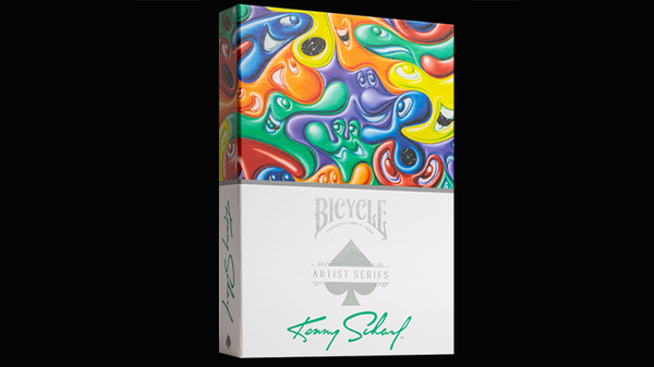 Mazzo di Carte Bicycle Kenny Scharf (Purple/Orange Box Set) by US Playing Cards