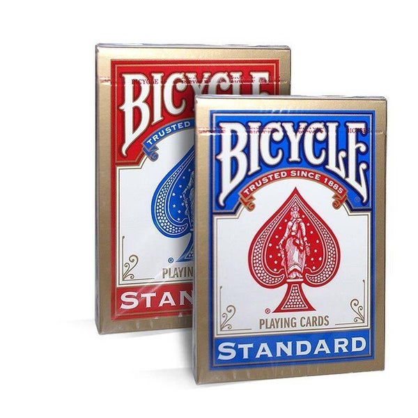 2 MAZZI DI CARTE BICYCLE STANDARD - DORSO ROSSO E BLU