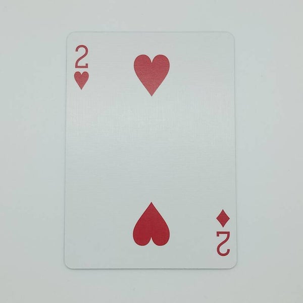 Carta Gaff Bicycle - Doppio Indice 2 di Cuori / 2 di Quadri - Dorso Rosso