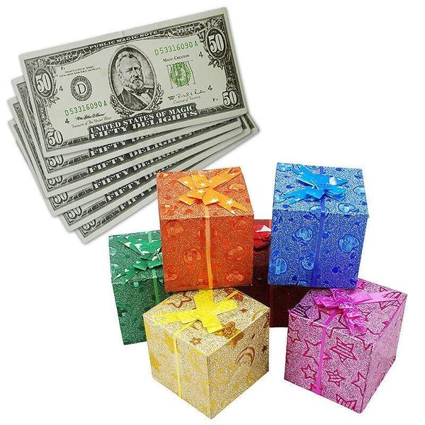 Dollars to Gift Boxes