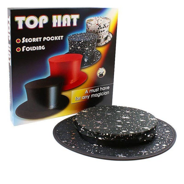Cappello a Cilindro Pieghevole con Tasca Segreta - Stars
