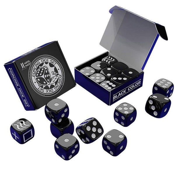 Forcing Dice Set by Iarvel Magic - Forcing plus Normal Dice - Black