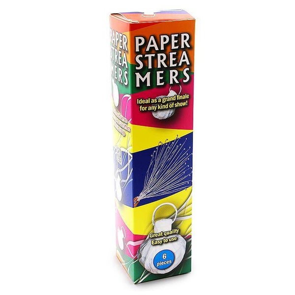 STREAMERS DI CARTA A FORMA DI CIPOLLA - BIANCO - 6 PEZZI