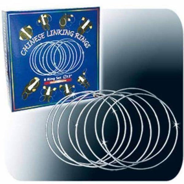 Anelli Cinesi - In metallo cromato - Diametro cm 30