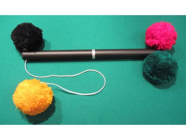 Pompon Stick Metal Black