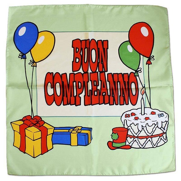 Sitta Foulard Buon Compleanno cm 60x60
