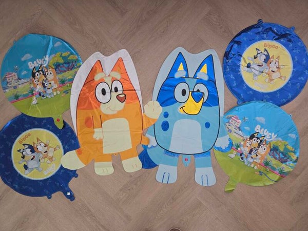 Bluey * set van 6 folie ballonnen  * B6