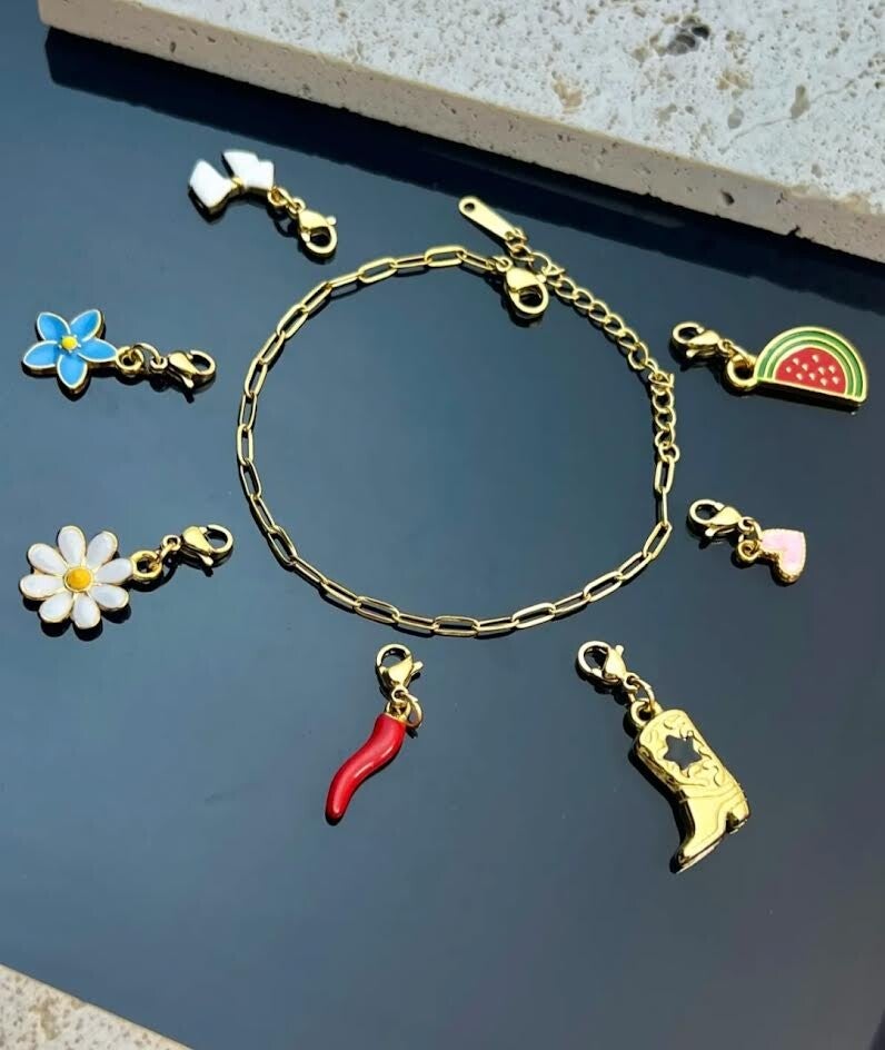 Collier maille rectangulaire martelée