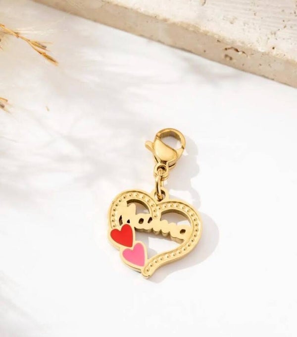coeur mama rouge et rose