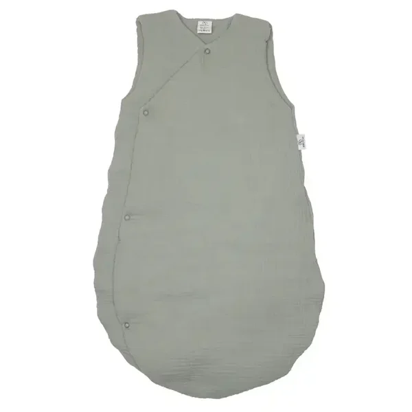 Gigoteuse forme kimono gaze de coton ouatiné - Vert de gris