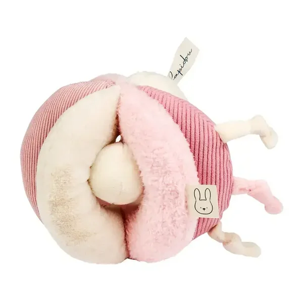 Lapidou Ball - Peluche d'activité - 17 cm - Rose