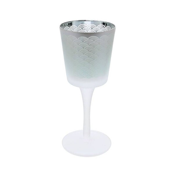 Peacock porte-bougie sur pied medium Référence: GLA20421