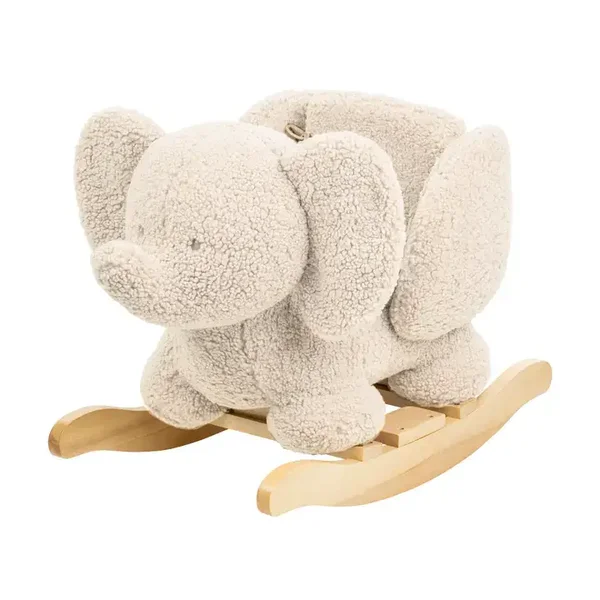 Éléphant à bascule en peluche