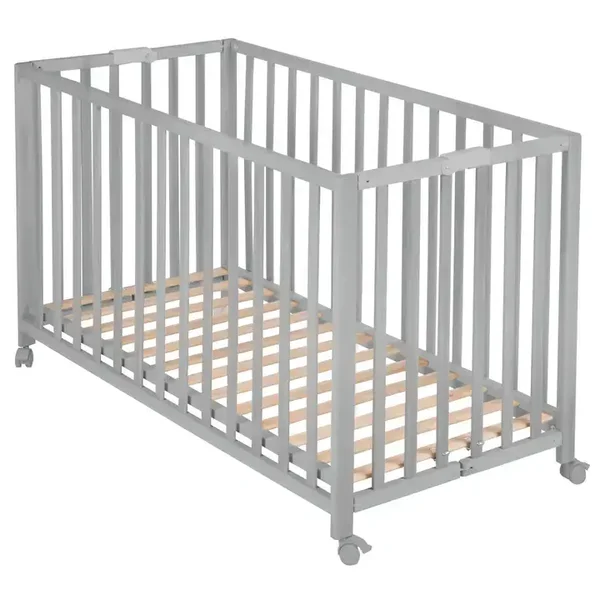 Lit pliant Roba 'Fold Up' 60 x 120 cm, bois taupe