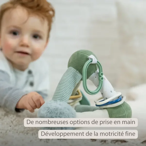 Nouveau  Pyramide d'activités douce Lapidou - 20 cm - vert
