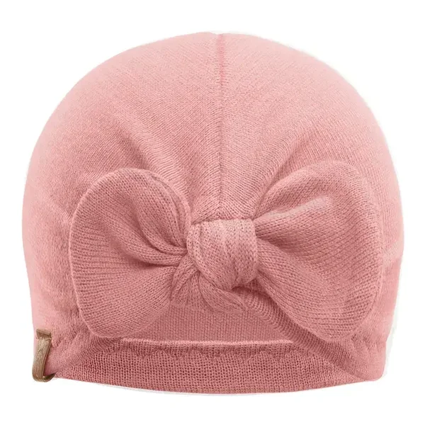 Turban en mérinos - rose