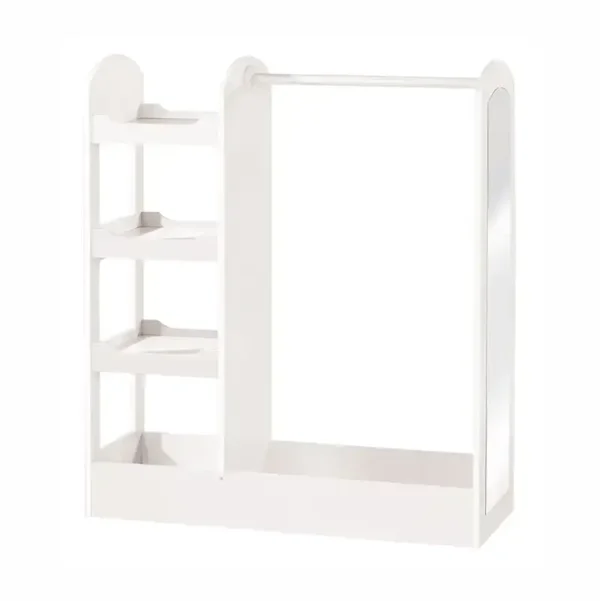 Armoire pour enfants Roba avec étagères, penderie et miroir
