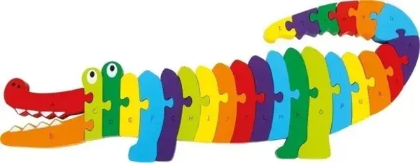 Puzzle ABC crocodile | Casse-têtes | Jouets en bois  small foot small foot