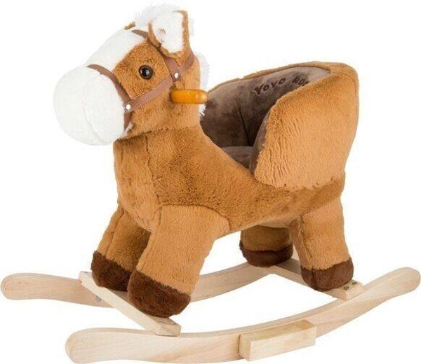 Cheval à bascule avec siège/son | cheval à bascule | Jouets en bois  small foot small foot