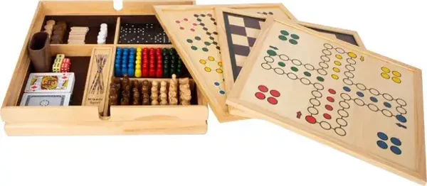 Collection de jeux 20 classiques | jeux de société | Bois  small foot small foot