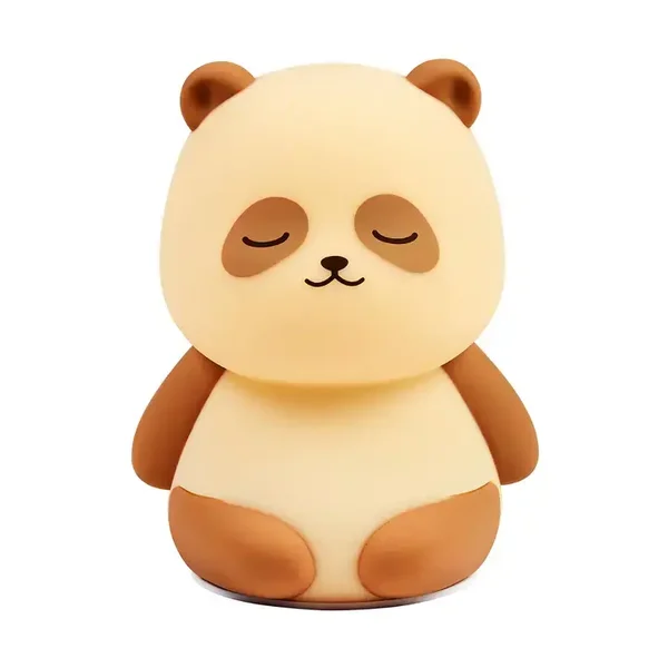 Veilleuse bébé Panda - 12 cm - Cadeau pour bébé - Beige