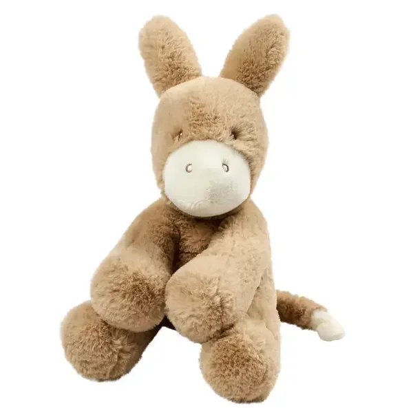 Peluche âne LouLou - Doux doudou pour bébé - 30 cm - Caramel clair