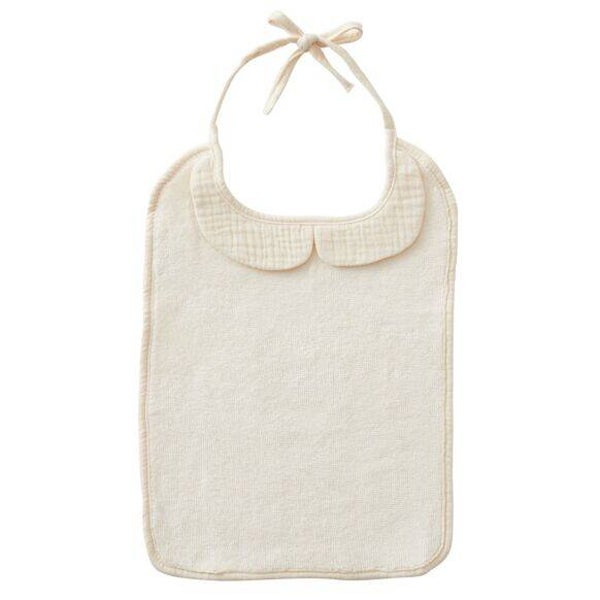 Grand bavoir bambou et gaze de coton mousse de lait  BB&Co BB&Co