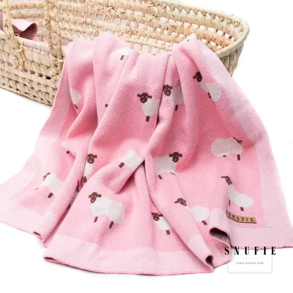 Couverture bébé | MOUTON | Rose