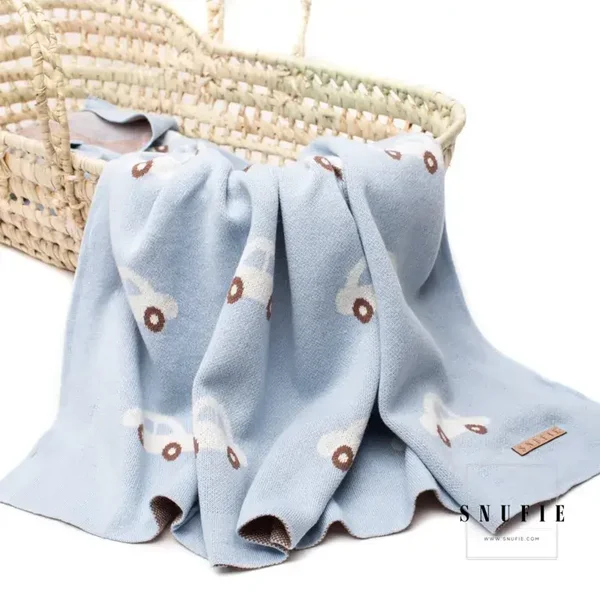 Couverture bébé | VOITURES | Bleu