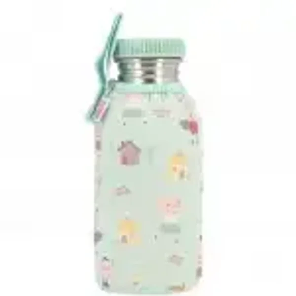 Nouveau  Bouteille en Acier avec Étui Les Trois Petits Cochons 500 ml