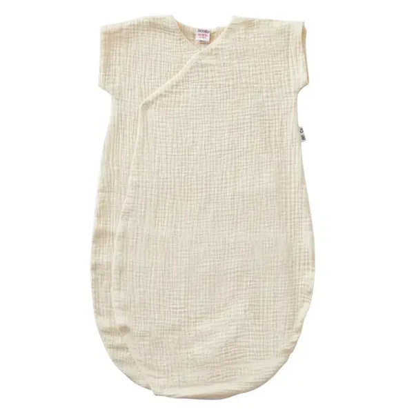 Gigoteuse d'été forme kimono gaze de coton - Mousse de lait