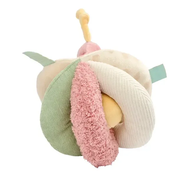 Nouveau  Balle à prise douce Girafe Gina - Balle d'activité en peluche - Jouet sensoriel - 15 cm - Multicolore
