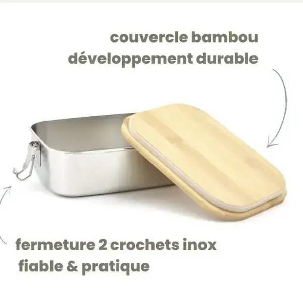 Boite La Bento bambou inox . 1000ml