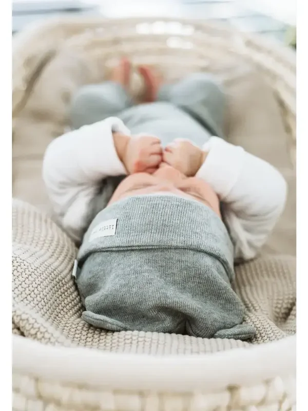 Ensemble côtelé gris 5 pièces pour bébé
