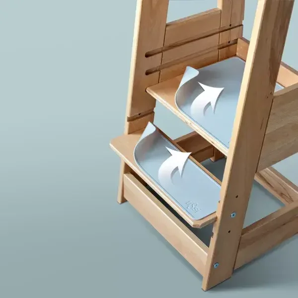 tiSsi® jeu de tapis antidérapants "gris" Lunar Rock pour tour d'apprentissage Felix  TiSsi TiSsi