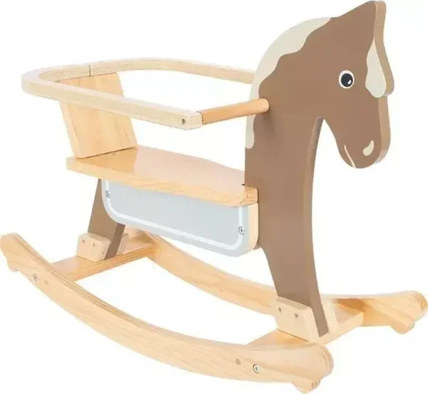 Cheval à bascule avec anneau de siège | cheval à bascule | Jouets en bois  small foot small foot