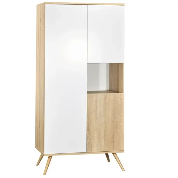 ARMOIRE 1 GDE ET 2 PETITES PORTES NICHE SEVENTIES
