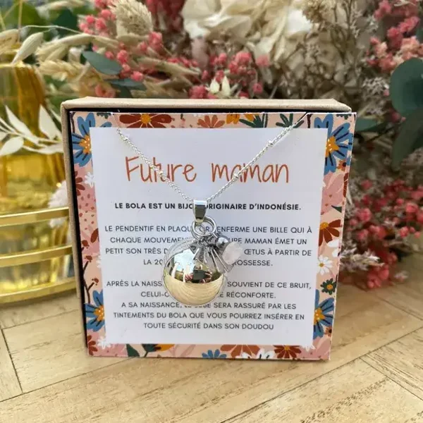 Bola de grossesse Argent Bohème Pierres au choix  à mes copines à mes copines