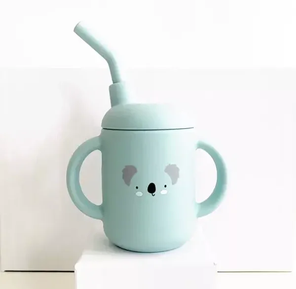 Verre à paille Bébé / Verre d'apprentissage / Repas enfant / Verre Animaux / Cadeau bébé / Cadeau 1 an / Coffret naissance / Gobelet bébé  Les Petits Citrons Les Petits Citrons