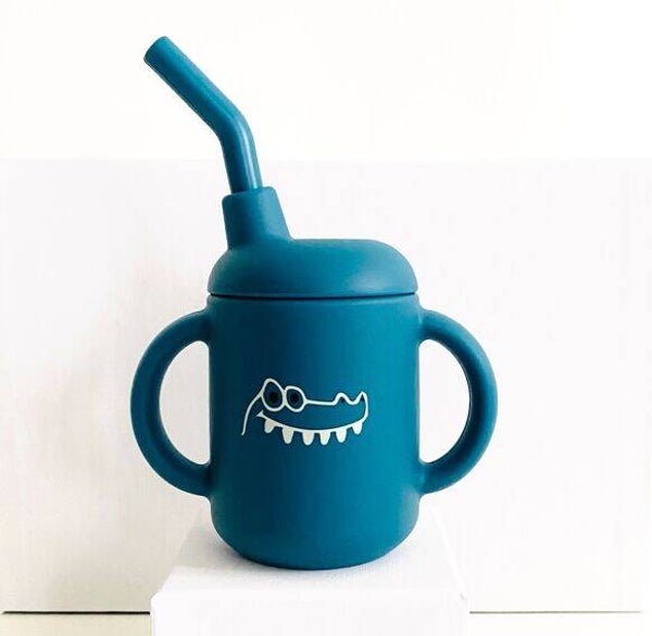 Verre à paille Bébé / Verre d'apprentissage / Repas enfant / Verre Animaux / Cadeau bébé / Cadeau 1 an / Coffret naissance / Gobelet bébé  Les Petits Citrons Les Petits Citrons