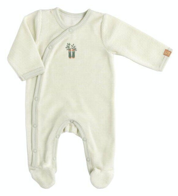 PYJAMA RAYURE VERTES BOTANICA  Sauthon NAISSANCE