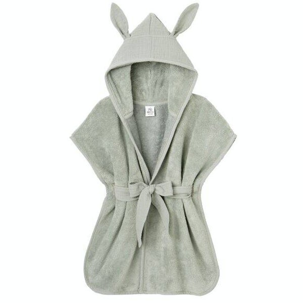 Peignoir bambou et gaze de coton vert de gris  BB&Co BB&Co 0-2 ans