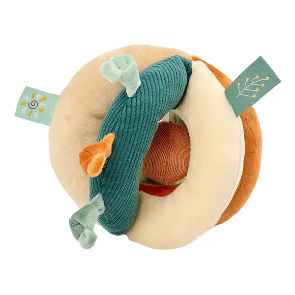 Nouveau  Balle Soft Grip Lion Léon - Balle d'activité en peluche - Jouet sensoriel - 15 cm - Multicolore