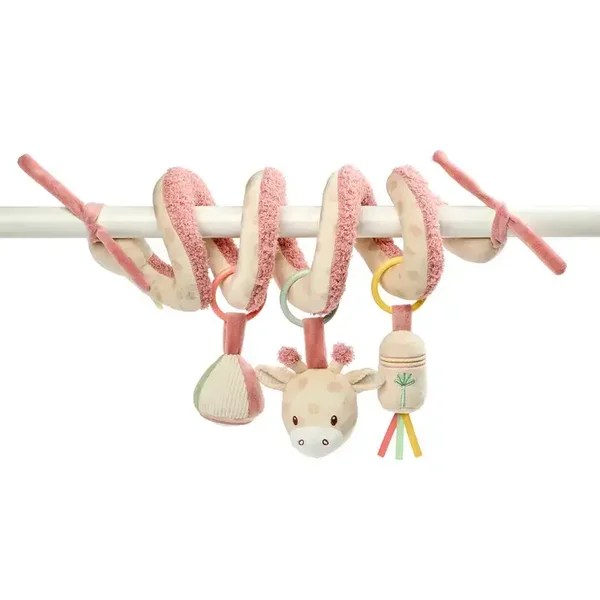Nouveau  Spirale pour parc Baby Giraffe Gina - Spirale d'activités pour la maison ou en déplacement - 25 cm - Multicolore