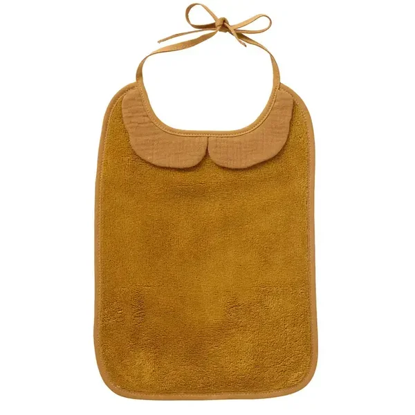 Grand bavoir bambou et gaze de coton - Havane