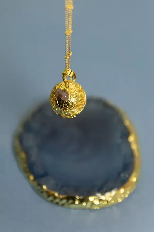 Bola de grossesse gravé mandala avec Améthyste  à mes copines à mes copines