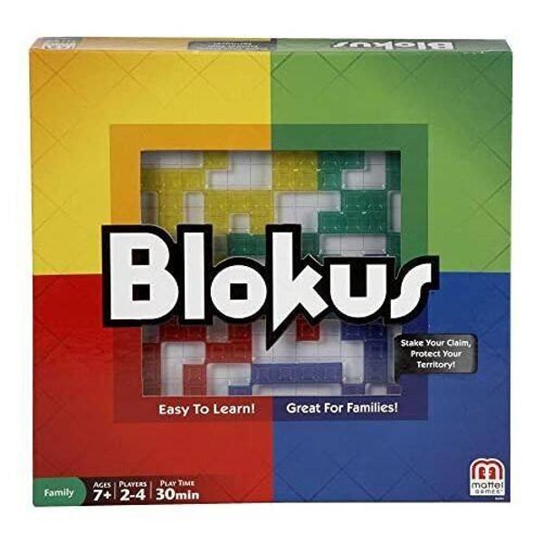 Mattel - Réf : BJV44 - Mattel Games Blokus, Jeu de Société Familiale, Jeu de Stratégie Pour Toute La Famille, Jeu De Plateau, Moins d'une Minute pour Apprendre les Règles  Mattel Mattel