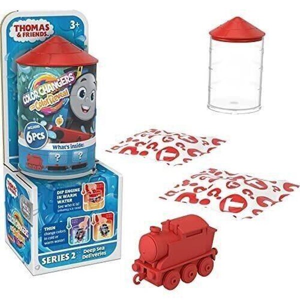 Mattel - HNP80 - Fisher Price -Thomas Et Ses Amis - Trains Surprise - Locomotives Collection Color Reveal Et Chargement Surprise - 1 locomotive - 2 wagons  Mattel Mattel
