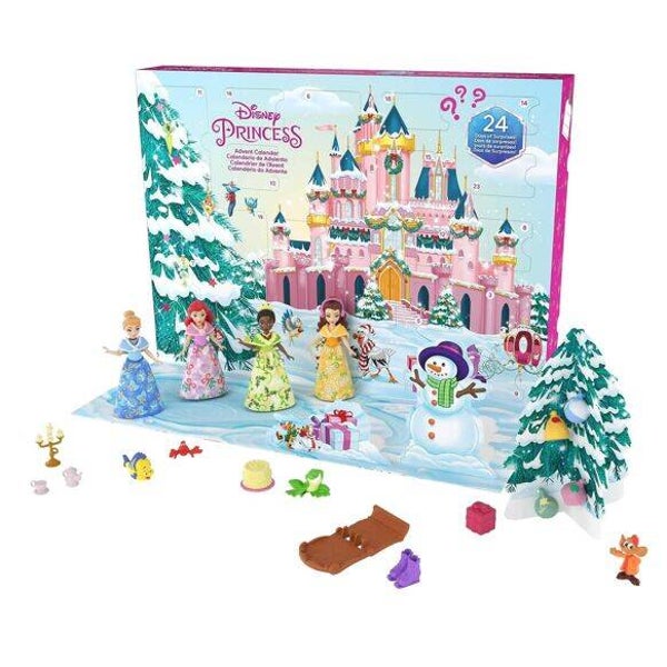 Mattel - Réf : HLX06 - Disney - Princesses Disney - Calendrier De L’Avent 24 Surprises  Mattel Mattel