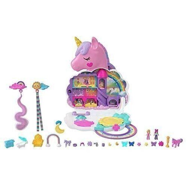 Mattel - HKV51 - Polly Pocket - Salon de la licorne arc-en-ciel  Mattel Mattel